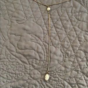 Chloe & Isabel Gold Chain Drop with White Marble